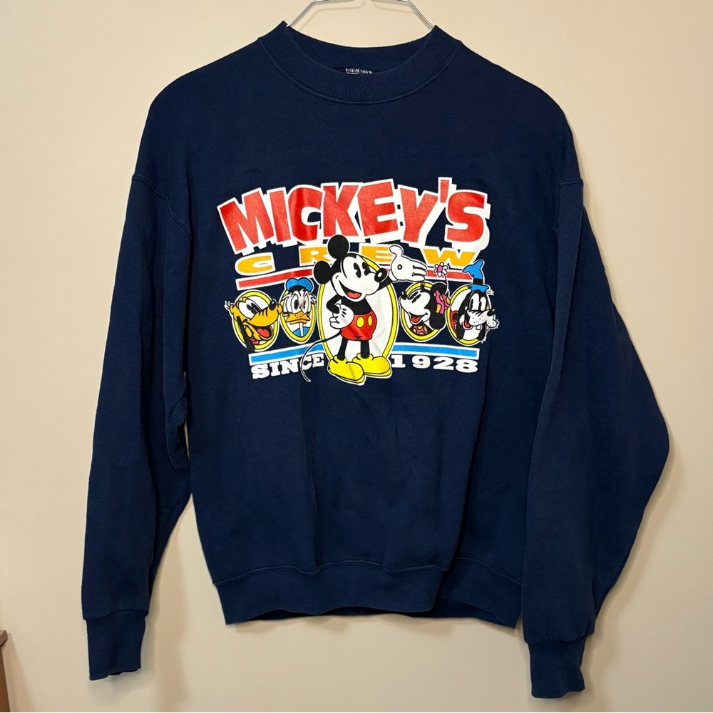 Vintage Mickey And Co Mickey's Crew Since 1928 Pullover Crew Neck MENS XL